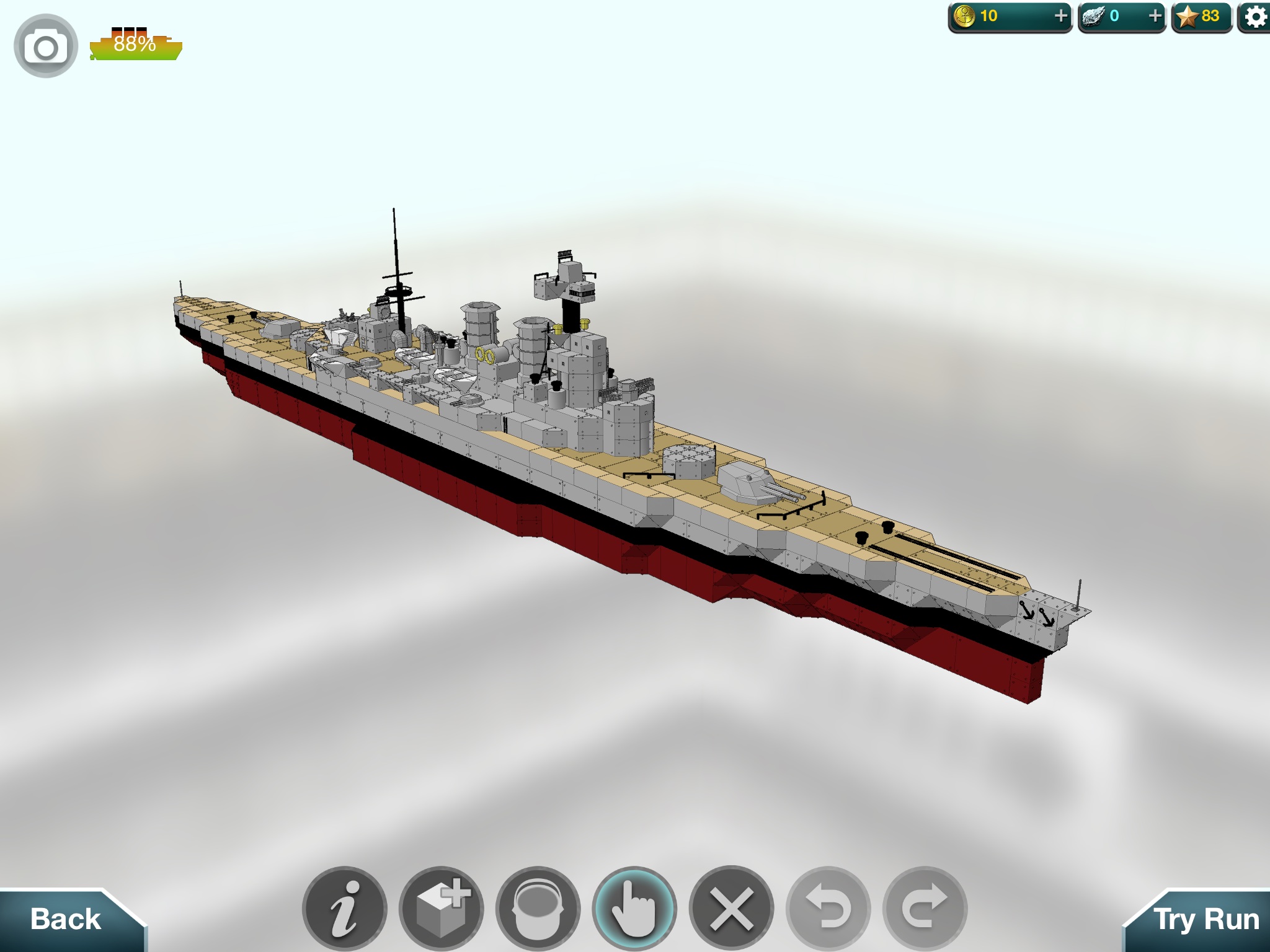warship craft battleship design